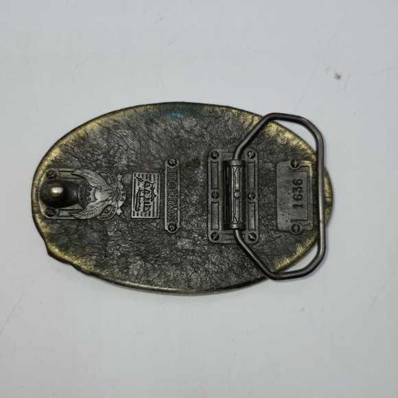 Native Texan Great State Seal Vintage Texas Patriotic Great American Belt Buckle - Picture 6 of 7